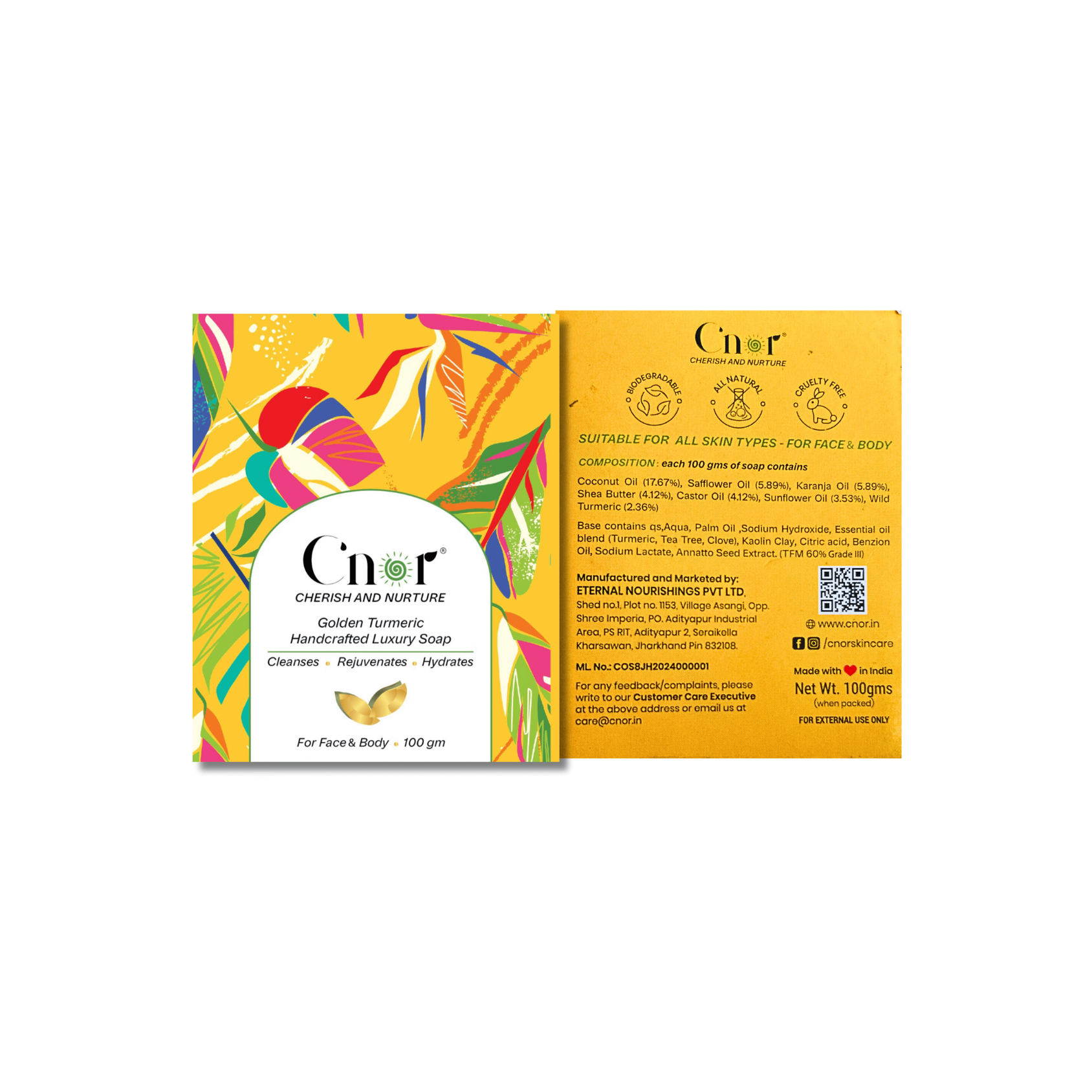 Golden Turmeric Tea Tree Soap for Face & Body β Gentle Cleansing Detox Bar