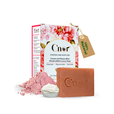 Cream Roses Bliss Handcrafted Luxury Soap