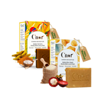 Golden Radiance Ritual – Turmeric & Rice Yogurt Ubtan Soap Duo